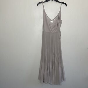 ARITZIA Wilfred Dress Womens Small Beaune Pleated Midi Wrap NEW Lavender